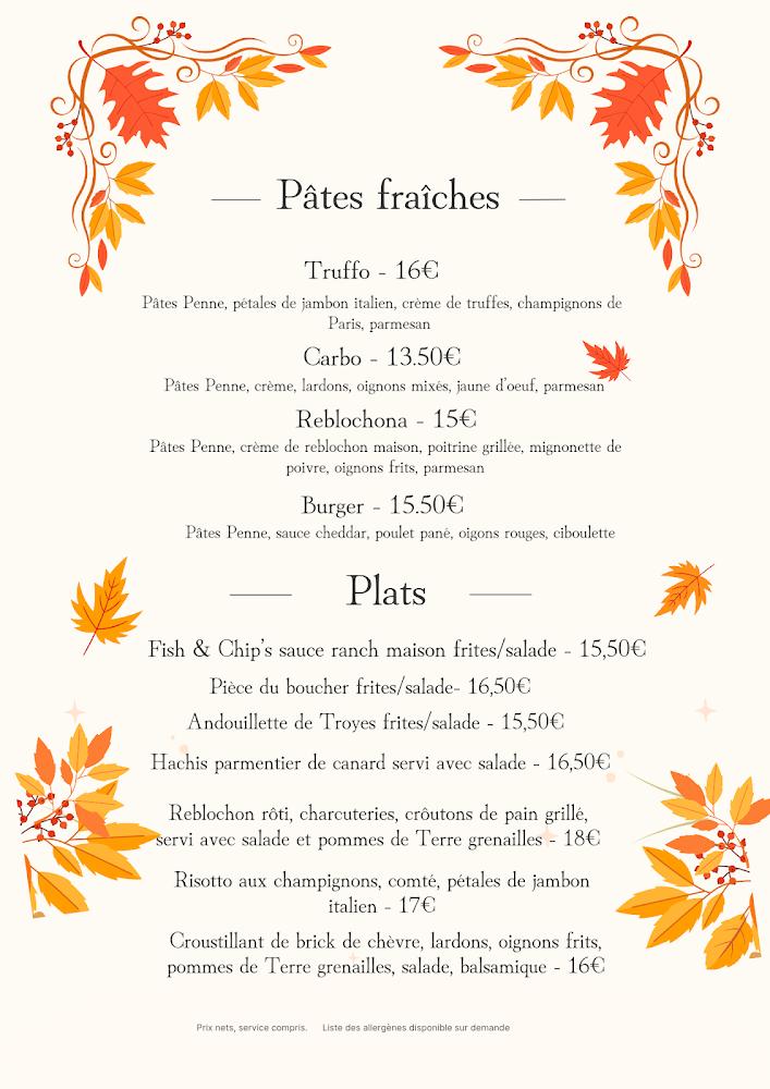 Bistrot de la Place - Menu Image 2