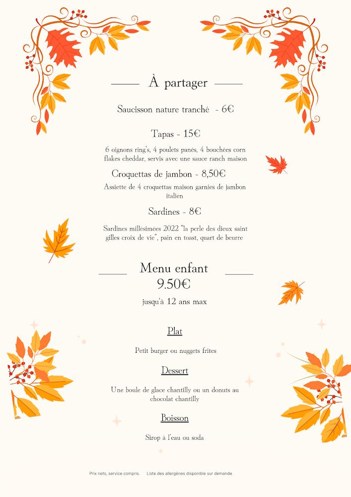 Bistrot de la Place - Menu Image 4